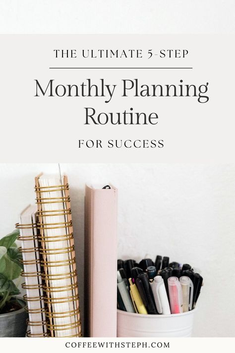 Supercharge your productive with this 5-step monthly planning routine! 1. Reflect on the past month 2. Set new... 3. Transform your... Artful Agenda, Planner Handwriting, Monthly Routine, Monthly Reset, Routine For Success, Productivity Printables, No Spend Month, Life Audit, Productivity Aesthetic