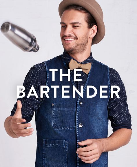 Cargo Crew | The Modern Uniform | The Bartender Restaurant Uniforms Trendy Modern, Bartender Uniform Ideas, Restaurant Uniforms Trendy, Bartender Uniform, Bar Uniform, Hotel Uniforms, Restaurant Uniform, Bartender Outfit, Bartender Shirts