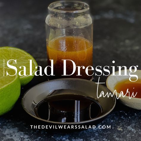 A collection of salad dressings with tamari. Tamari is an excellent base for any salad dressing. Similar to soy sauce but without the wheat and more deep savoury flavour. A fantastic gluten free option for Asian salad dressings. Great way to lift the umami flavours. #saladdressings #saladdressingrecipe #salads #easysalads #homemadedressings #saladdressingswithtamari #homemadesaladdressings #tamari #tamaridressings #recipeswithtamari #glutenfreesaladdressings #glutenfreedressings Soy Sauce Vinaigrette, Soy Sauce Dressing Salad, Soy Vinaigrette Dressing, Soy Salad Dressing, Pomegranate Molasses Dressing, Homemade Salad Dressing Recipes, Soy Sauce Dressing, Creamy Garlic Dressing, Healthy Ranch Dressing