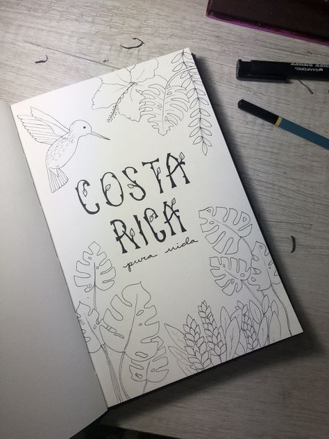 Costa Rica Quotes, Costa Rica Art, Travel Journal Cover, Personal Narrative Writing, Travel Album, Art Projects For Kids, Elementary Activities, Belize Travel, Health Insurance Coverage