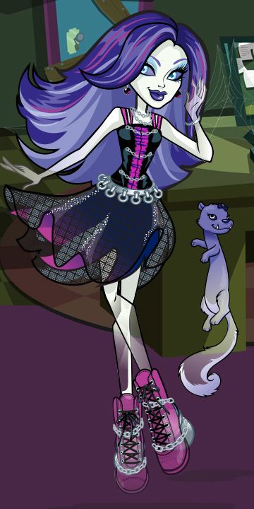 Spectra Vondergeist . Daughter of the ghosts . Age 16 . Monster High Cosplay, Spectra Vondergeist, Monster H, Monster High School, Arte Monster High, Monster High Pictures, Monster High Party, Moster High, Personajes Monster High