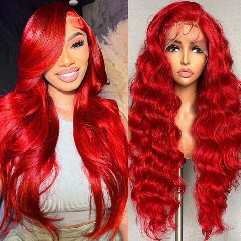 PRICES MAY VARY. Title: BCCRS 30 Inch Red Lace Front Wigs Human Hair Red Body Wave Lace Front Wigs Human Hair Pre Plucked 13x4 HD Red Lace Frontal Wig 180% Density Colored Wigs Human Hair Red Glueless Wigs Human Hair. Product Type: Products > Hair Care > Hair Extensions, Wigs & Accessories > Wigs Red Lace Front Wigs, Body Wave Lace Front Wigs, Glueless Wigs, Lace Front Wigs Human Hair, Red Wigs, Hair Red, Wigs Human Hair, Colored Wigs, Casual Hairstyles