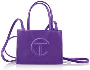 telfar shopping bag Purple Telfar Bag, Telfar Shopping Bag, Telfar Bags, The Afterparty, Branded Shopping Bags, Oprahs Favorite Things, Tan Bag, Cotton Drawstring Bags, One Bag