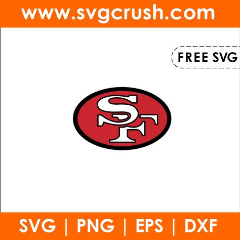 Free 49ers Svg File, 49ers Svg Free, San Fransico, 49ers Logo, Free Cut Files, Free Svg Files, Free Svg Cut Files, Svg Free, File Free