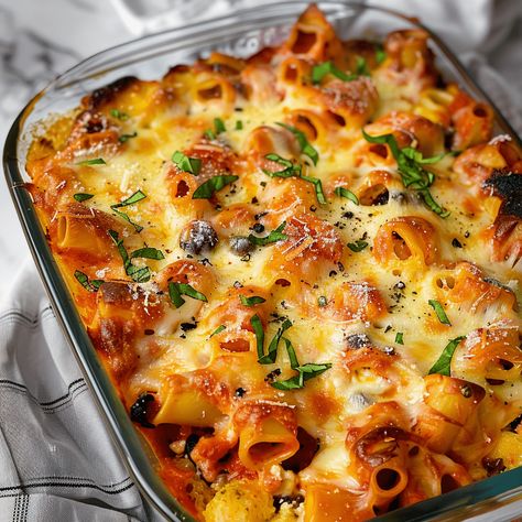 Italian Chicken Bake Recipes, Italian Casseroles Baked, Italian Chicken Casserole Recipes, Chicken Pasta Red Sauce, Bake Ziti, Italian Bake, Italian Chicken Casserole, Sausage Pasta Sauce, Easy Italian Recipes