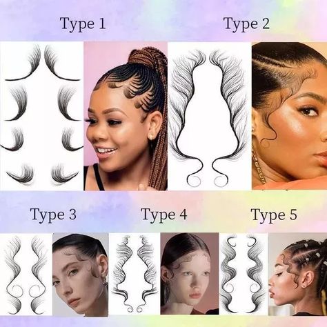 Baby Hair Tattoo Stickers Small Forehead, Long Weave Hairstyles, Pretty Ponytails, Edge Brush, Long Weave, Hair Fair, Hair Tattoo, Twist Braid, Hair Color Burgundy