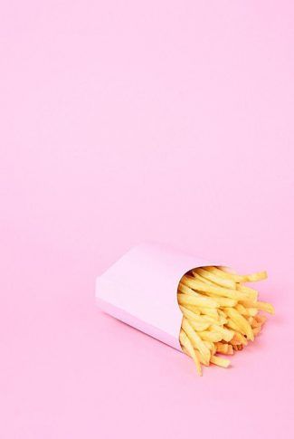 Pink French Fries, French Fries Wallpaper, French Fries Aesthetic, Fries Wallpaper, Pink Burger, Cabana Party, Make A Wallpaper, Customize Your Phone, Ore Ida