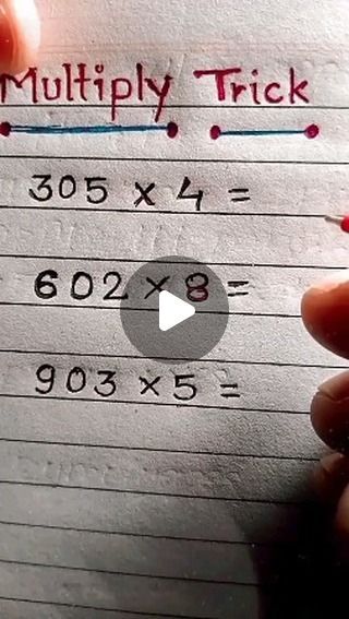 Unstoapablestudy0111 on Instagram: "Multiplication Trick 😱" Math Diy Ideas, Multiplication Tricks 3rd Grade, Mental Math Tricks, Multiplication Tricks, Maths Tricks, Multiplication Strategies, Teaching Math Strategies, Cool Math Tricks, Math Genius