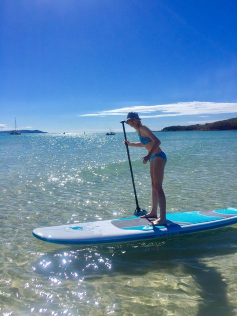 stand up paddle boarding on Great Kepple Island, QLD😍 Pattle Boarding Aesthetic, Stand Up Paddle Boarding Aesthetic, Water Gadgets, Grad Trip, Stand Up Paddle Boarding, Standup Paddle Board, Stand Up Paddle Board, Beachy Vibes, Better Version