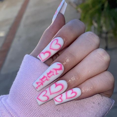 Throwback Nails, Old School Nails, Gangster Nails, Inspired Nails, School Nails, Hand Art Drawing, Best Acrylic Nails, Cute Acrylic Nails, Nail Ideas