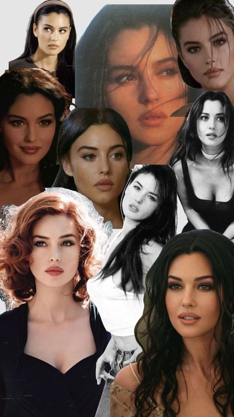 Monica Belluci Younger, Monica Belluci Wallpaper, 90s Monica Bellucci, Monica Belluci Aesthetic, Monica Belluci 90s, Monika Belluci, Monica Belluci Style, Seductive Makeup, Desired Face