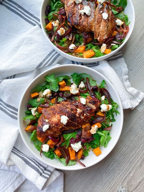 Balsamic Chicken Bowls - CLAIRE HODGINS Balsamic Chicken Bowl, Claire Nolan, Claire Hodgins, Balsamic Marinade, Chicken Bowls, Easy Healthy Dinner, Dinners To Make, Balsamic Chicken, Chicken Bowl