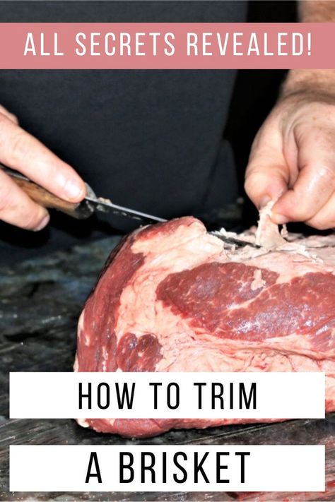 How to Trim a Brisket: All Secrets Revealed! How To Trim A Whole Beef Brisket, How To Trim A Brisket, Smoker Recipes Brisket, Smoked Beef Brisket Recipes, Bbq Recipes Ribs, Beef Brisket Recipes, Prime Beef, Smoked Beef Brisket, Pellet Grill Recipes