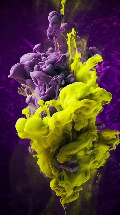 purple and yellow splash smoke ink Creative Wallpapers, Polygon Modeling, Hd Dark Wallpapers, Aesthetic Objects, New Wallpaper Iphone, Wallpaper Texture, Abstract Wallpapers, Cover Inspiration, Colour Splash