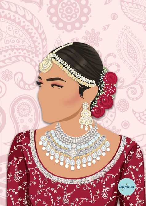 wedding illustration arabic Bridesmaid Illustration, Bride Template, Asain Wedding, Bride Illustration, Bridal Illustration, Faceless Illustration, Wedding Illustration Card, Digital Invitations Design, Wedding Card Design Indian