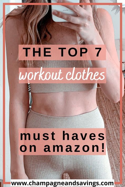 The best workout clothes for women to buy on Amazon! If you are in need of cute gym outfits, the best leggings, workout tops, sports bras, running shorts and more then this roundup of all the best working out clothes on Amazon is for you! Cheap Compressive Tops For Workout, Amazon Gym Outfits Women, Best Workout Clothes For Women, Fun Run Outfits For Women, Work Out Outfits Women Athletic Wear, Workout Outfits Amazon, Gym Class Outfits, Amazon Workout Outfits Women, Work Out Outfits Women Gym