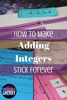 A step by step guide for breaking down the teaching of additive inverse and adding & subtracting integers using I Can Statements. This is a great addition to the interactive notebook, and you can download your own copy for FREE. Adding And Subtracting Integers Activity, Adding Integers Activities, Adding Subtracting Integers, Additive Inverse, Teaching Integers, Adding Integers, Math Integers, Adding And Subtracting Integers, Math Tips