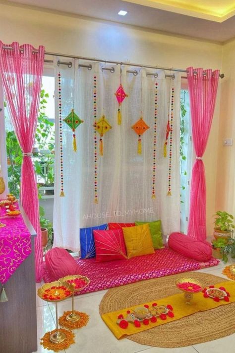 Home Decoration Ideas Colorful Room Decor, Indian Room Decor, Colourful Living Room Decor, Diwali Decorations At Home, Easy Room Decor, India Home Decor, Diy Room Decor For Teens, Cute Diy Room Decor, Living Room Decor Inspiration