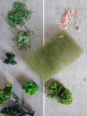 Dollhouse Landscaping, How To Landscape, Dollhouse Tutorials, Dollhouse Garden, 동화 삽화, Deco Nature, Miniature Projects, Miniature Trees, Miniature Plants