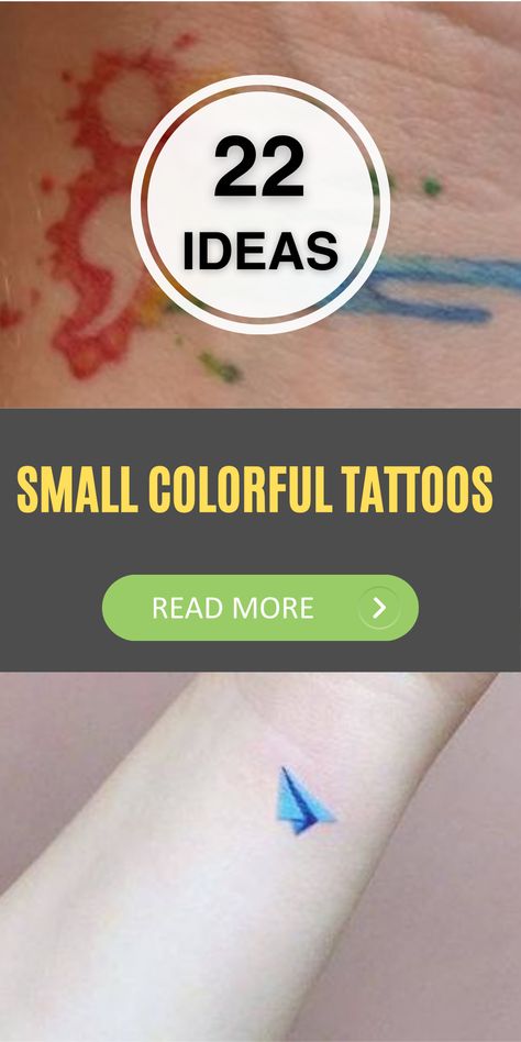 Unlock a realm of creativity with small colorful dragon tattoos. These captivating designs are not limited to gender and offer a bold statement for both men and women. Explore various ideas, from fierce dragons to mythical creatures, and express your inner strength and power. Ideal for those seeking unique and eye-catching ink on dark skin tones. Small Colorful Tattoos, Dragon Tattoos For Men, Colorful Dragon, Masculine Art, Colorful Tattoos, Color Tattoos, Dragon Tattoos, First Tattoo, Dragon Tattoo