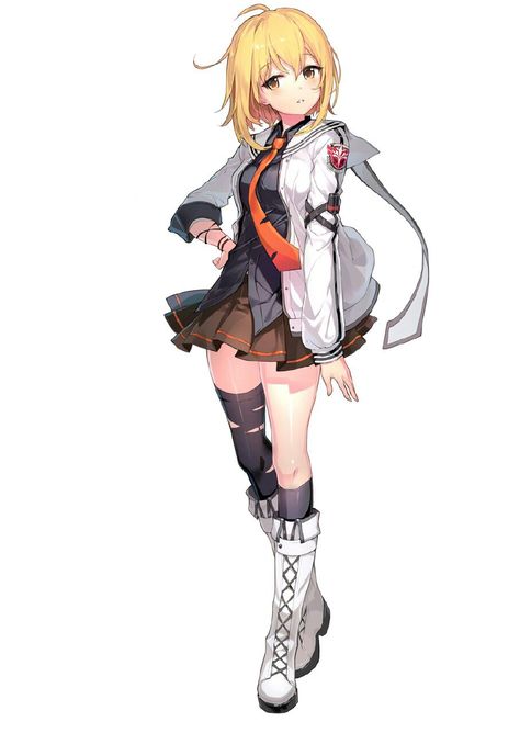 Nice boots Blonde Hair Characters, Girls Characters, Female Character Design, Character Design References, Anime Sketch, Fantasy Character Design, Character Design Inspiration, Character Illustration, Anime Style