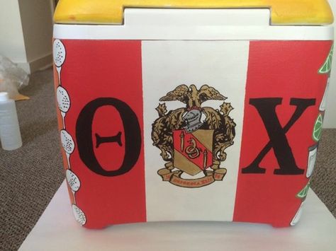 Theta Chi Formal Cooler, Theta Chi Frat Cooler, Theta Chi Cooler, Cooler Painting Fraternity, Mountain Weekend Cooler, Theta Chi Fraternity, Sorority Coolers, Formal Coolers, Frat Formal