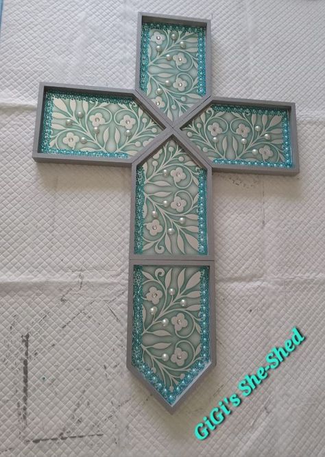 Dollar Tree Fanatics Crafts & Decor Dollar Tree Crosses, Dollar Tree Houses, Quilling Crosses, Crosses Diy, Clothespin Cross, Wood Crosses Diy, Decorative Crosses, Wooden Cross Crafts, Vbs Craft