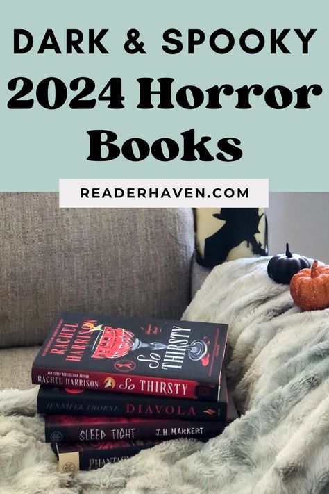 Spooky season is one of my favorite times of the year! I always look forward to re-watching my favorite scary movies and reading books with spooky vibes. As a big fan of the horror genre, I wanted to share some of my most-anticipated and favorite new 2024 horror novels to help inspire your Halloween reading list! Horror Books To Read, Fall Reads, Horror Novels, Reading List Challenge, Halloween Reading, Horror Genre, Scary Books, Spooky Fall, Fall Reading