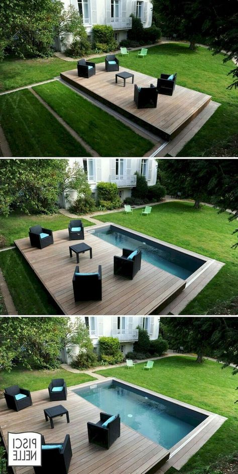 Pool Ideas Small, Swimming Pool Ideas, Landscaping Layout, Kolam Koi, Small Pool Design, Small Pools, Garden Architecture, Pool Decor, Backyard Pool Designs