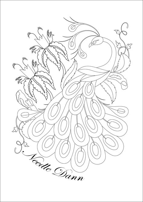 Free peacock embroidery pattern A3 #needledann #embroiderypattern #peacock #bohemian #folkart #freepeople #freeprintable Hand Embroidery Templates Free Printable, Embroidery Templates Free Printable, Embroidery Patterns Free Printables, Embroidery Patterns Free Templates, Too Many Hobbies, Flower Templates Printable Free, Hanging By A Thread, Peacock Embroidery Designs, Peacock Embroidery