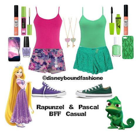 "Rapunzel & Pascal-BFF Casual" by disneybound-fashion ❤ liked on Polyvore featuring Disney, York Wallcoverings, Oasis, Joe's Jeans, BKE, C. Luce, Converse, Maybelline, Rimmel and TheBalm Rapunzel And Pascal, Rapunzel Pascal, Disney Bound Outfits, York Wallcoverings, Rimmel, Disney Outfits, Disney Style, Joes Jeans, Rapunzel