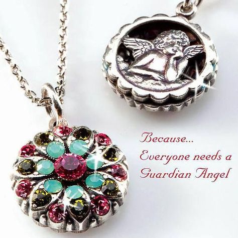 Mariana's Guardian Angel pendants allow you to give the woman you love protection, guidance, and hope to watch over her every day. Every piece is hand crafted with Swarovski crystals! Marianna Jewelry, Guardian Angel Gifts, Mariana Jewelry, Guardian Angel Necklace, Angel Necklace, Swarovski Crystal Jewelry, Guardian Angel, Crystal Gems, Simple Necklace