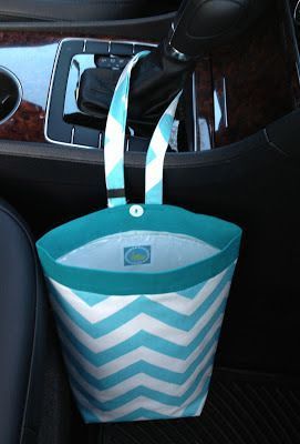 Easy Sewing Projects for Men on Father’s Day Diy Car Trash Can, Car Trash Bags, Car Trash Bag, Diy Sac, Trash Can For Car, Car Trash, Car Accessory, Trash Bag, Tape Crafts