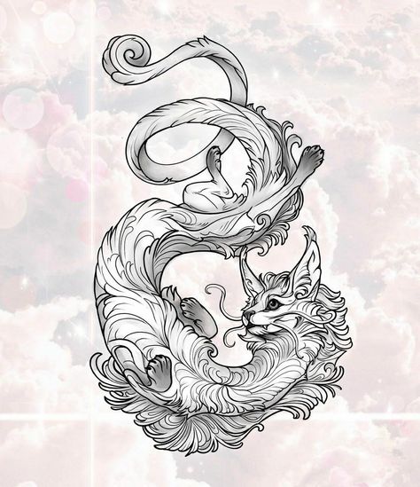 Tattoo Gato, Line Tattoo Ideas, Fantasy Tattoos, Line Tattoo, Minimalist Tattoos, Next Tattoo, Tattoo Art Drawings, Tattoo Flash Art, Simplistic Tattoos