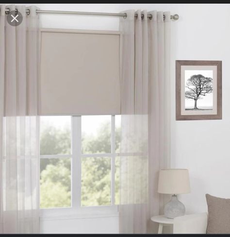 Basement Window Curtains, Bedroom Curtains With Blinds, Valances For Living Room, Window Curtains Bedroom, Bedroom Blinds, Living Room Images, Bedroom Drapes, Window Treatments Bedroom, Eyelet Curtains