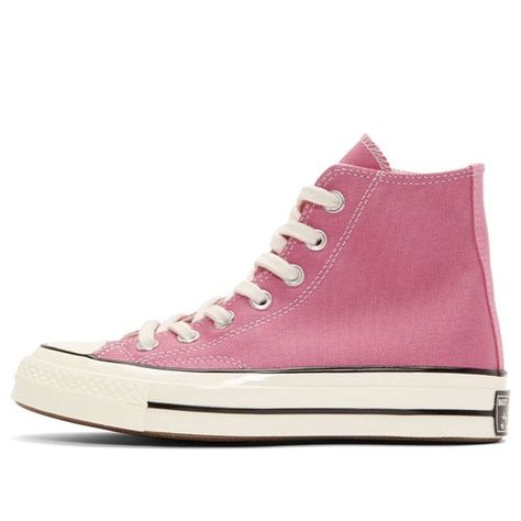 Converse Chuck 70 Hi Pink Ivory Canvas Shoes/Sneakers Run Star Hike, Converse Chuck 70, Pink Ivory, Black Gums, Chuck 70, University Blue, Chuck Taylor All Star, Converse Chuck, Converse Chuck Taylor High Top Sneaker