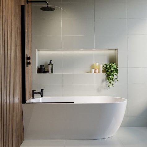 Round Bath With Shower Over, Single Ended Freestanding Bath, Bath Over Shower Small Bathroom, Shower Bath Design, Back To Wall Bath With Shower Over, Bath And Shower In One, Family Bathroom Shower Over Bath, Single Ended Bath, Shower Over Bath Bathroom