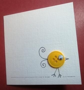 Doodle Cards, Button Pictures, Paper Bird, Folding Origami, Birthday Card Craft, Homemade Birthday Cards, Fabric Cards, Mini Cards, Paper Birds