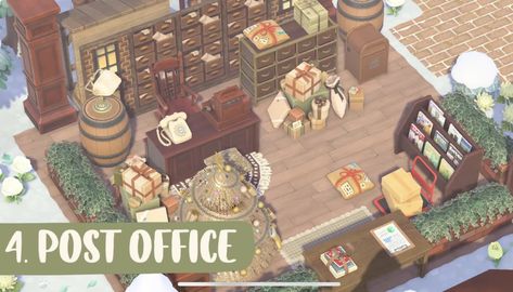 Animal Crossing Post Office, Office Acnh, Acnh Post Office, Christmas Island, Animal Crossing Qr, Post Office, Animal Crossing, Christmas, Animals