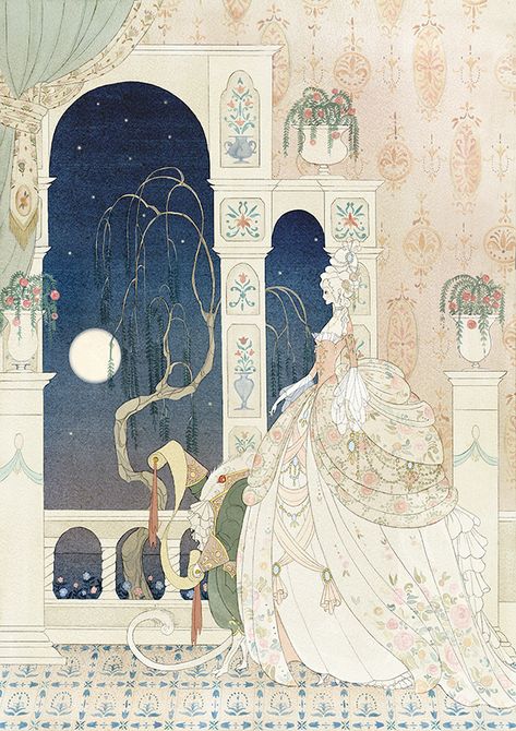 Kate Baylay, Strawberry Full Moon, 동화 삽화, Galleria D'arte, Card Inspo, Fairytale Illustration, Arte Inspo, Fairytale Art, Arte Fantasy