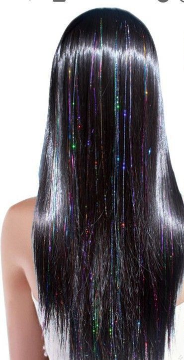 Glitter Hairstyles, Prom Hairstyle, Hair Tinsel, Tutorial Ideas, Pretty Hair Color, Hairstyle Tutorial, Hair Stylies, Hairstyle Look, Glitter Hair