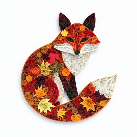 Fall Quilling, Paper Quilling Flowers, Art Quilling, Quilled Paper Art, Paper Quilling Patterns, Spirit Animal Art, Quilled Creations, Quilling Ideas, Quilling Paper Craft