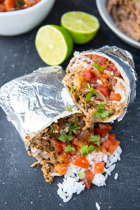 Slow Cooker Barbacoa Burritos Barbacoa Burritos, Slow Cooker Barbacoa, Traditional Mexican Dishes, Crock Pot Cooking, Family Meal, Summer Family, Barbacoa, Burritos, Cooker Recipes