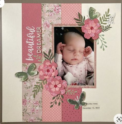 Flag Book, Family Scrapbook Layouts, Boy Scrapbook Layouts, Scrapbook Design Layout, Beautiful Scrapbook Layouts, Scrapbooking Sketches, Baby Scrapbook Pages, Holiday Scrapbook