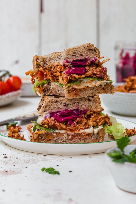 Roasted Green Vegetables, Quick Pickled Cabbage, Tofu Hummus, Greens And Beans, Shredded Tofu, Vegan Hot Cross Buns, Corn And Bean Salad, Beans Soup, Hummus Sandwich