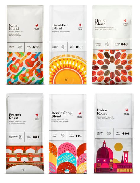 Archer Farms Coffee / Target — adrian johnson studio Confectionary Packaging, Herbal Packaging, Adrian Johnson, Plants Background, Coffee Pack, Banner Web, Plant Background, Background Powerpoint, Chocolate Packaging