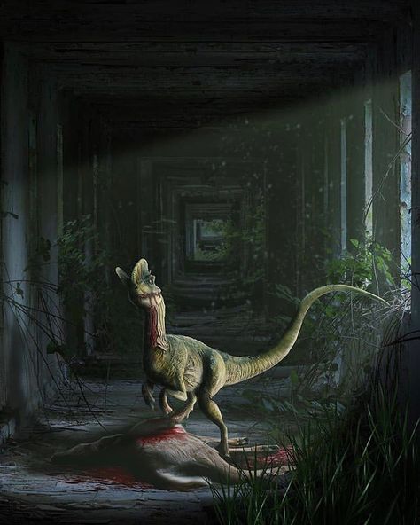 ROAR! 🦖🌴’s Instagram post: “We deserve a comeback of the Dilophosaurus for real this time . . . Art by @kolart_uk 🍖” Jurassic Park Novel, Prehistoric Animals Dinosaurs, Prehistoric Wildlife, Dinosaur Wallpaper, Dinosaur Images, Dinosaur Drawing, Dinosaur Pictures, Jurassic World Dinosaurs, Ark Survival Evolved