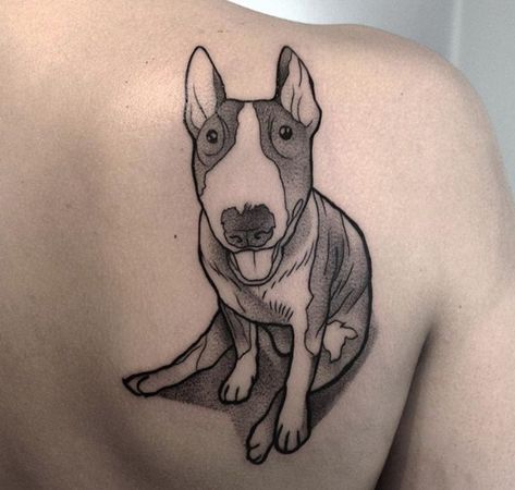 Bull Terrier Tattoo Ideas, Tattoo Bull, Bull Terrier Tattoo, Terrier Tattoo, Miniature Bull Terrier, A Bull, English Bull Terriers, Desenho Tattoo, Bull Terriers