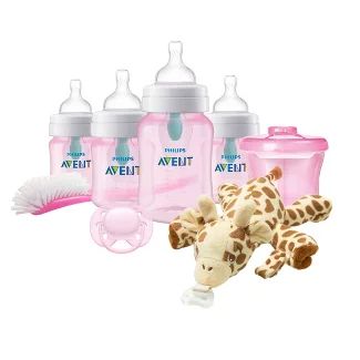 Avent : Baby Bottles : Target Avent Anti Colic Bottles, Baby Bottle Set, Newborn Bottles, Pink Snacks, Anti Colic Bottles, Colic Baby, Pink Bottle, Pacifier Holder, Bottle Gift