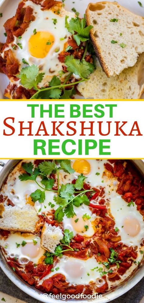 Shakshuka Breakfast, Middle Eastern Breakfast, Easy Shakshuka Recipe, Easy Shakshuka, Shakshuka Recipe, Shakshuka Recipes, Healthy Sweet Snacks, Breakfast Casseroles, Spicy Tomato Sauce